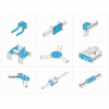 Ресурсный набор Bracket Robot Pack-Blue - «globural.ru» - Ангарск