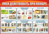 Стенд "Умей действовать при пожаре" - «globural.ru» - Ангарск