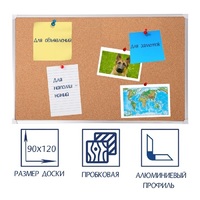 Доска пробковая 1200х900 - «globural.ru» - Ангарск