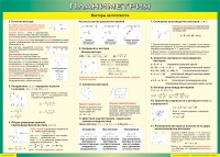 Таблица Векторы на плоскости (Планиметрия) 1000*1400 винил - «globural.ru» - Ангарск
