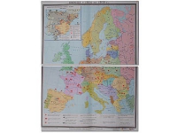 Учебная карта "Европа 1924-1939 гг" 1050*1420 мм (матовое, 2-стороннее лам.) - «globural.ru» - Ангарск