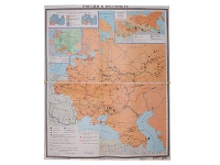 Учебная карта "Россия 1907-1914 гг." 1420*1100 мм (матовое, 2-стороннее лам.) - «globural.ru» - Ангарск
