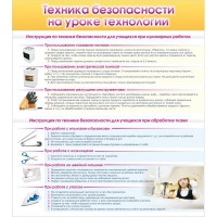 Стенд "Техника безопасности на уроке технологии" - «globural.ru» - Ангарск