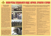 Плакат "Военно-учетные специальности солдат, матросов, сержантов и старшин" - «globural.ru» - Ангарск