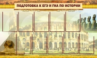 Стенд "Подготовка к ЕГЭ и ОГЭ по истории вариант 2 ( 9 кармашков)" - «globural.ru» - Ангарск