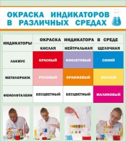 Стенд "Окраска индикаторов в различных средах" - «globural.ru» - Ангарск