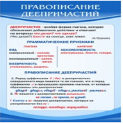 Стенд "Правописание деепричастий" - «globural.ru» - Ангарск