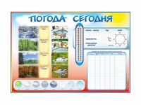 Стенд-уголок маркерный "Погода сегодня" - «globural.ru» - Ангарск