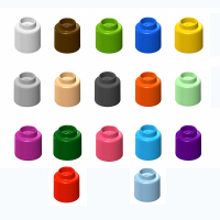  Элемент конструктора одиночный одноцветный Color Blocks 100 штук - «globural.ru» - Ангарск