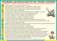 Таблица Правила безопасности на уроке физики 1000*1400 винил	 - «globural.ru» - Ангарск