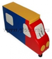 Напольная мягкая игрушка "Грузовик" каталка - «globural.ru» - Ангарск