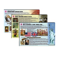 Комплект таблиц по истории раздаточных "Новая история. Часть1" (цвет., лам., формат А4, 6 штук) - «globural.ru» - Ангарск