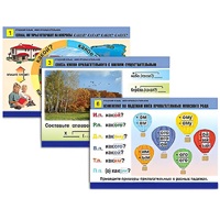 Комплект таблиц для начальной школы "Русский язык. Имя прилагательное" - «globural.ru» - Ангарск