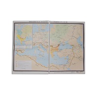 Учебная карта "Византийская империя и славяне в VI - ХI в.в. 1040*1420 мм" (матовое, 2-стороннее лам.) - «globural.ru» - Ангарск