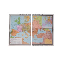 Учебная карта "Европа в 16 - первой половине 17 в.в." 1030*1420 мм (матовое, 2-стороннее лам.) - «globural.ru» - Ангарск