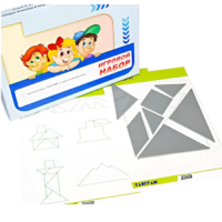 Игровой набор "Танграм" (с комплектом карточек) - «globural.ru» - Ангарск