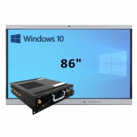 Интерактивная панель 86" (встроенный ПК Win10, Intel i5) - «globural.ru» - Ангарск