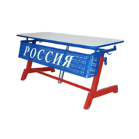 Стол ученический двухместный "Патриот-2п" на газовом лифте (р.гр. № 3-7 и наклоном столешницы ) - «globural.ru» - Ангарск