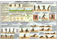 Плакат "Приемы и правила метания гранат" - «globural.ru» - Ангарск