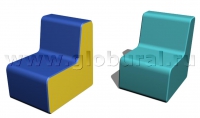 Прямоугольный стул 50*60*60/32см (ВИК) - «globural.ru» - Ангарск