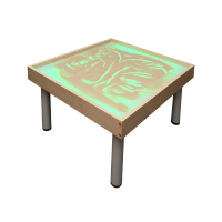 Столик на ножках для рисования песком Радуга. Подсветка RGB - «globural.ru» - Ангарск