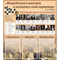 "Шахматы" тематический стенд - «globural.ru» - Ангарск