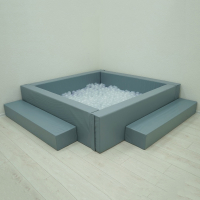 Сухой бассейн с шариками и RGB-подсветкой 190х190 см - «globural.ru» - Ангарск