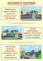 Стенд "Обязанности пешехода часть 1" - «globural.ru» - Ангарск