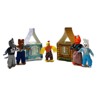 Набор шагающих кукол к сказке "Заюшкина избушка" - «globural.ru» - Ангарск