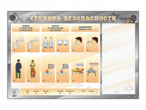 Электрифицированный стенд "Техника безопасности" с маркерными полями - «globural.ru» - Ангарск