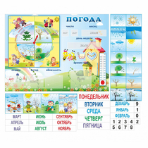 Стенд "Погода" с карманами для вставок - «globural.ru» - Ангарск