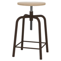 Табурет рабочий (винтовой механизм регулировки высоты сиденья) - «globural.ru» - Ангарск