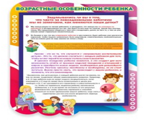 Стенд "Возрастные особенности ребенка" - «globural.ru» - Ангарск