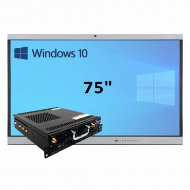 Интерактивная панель 75" (встроенный ПК, Win10, Intel i5) - «globural.ru» - Ангарск